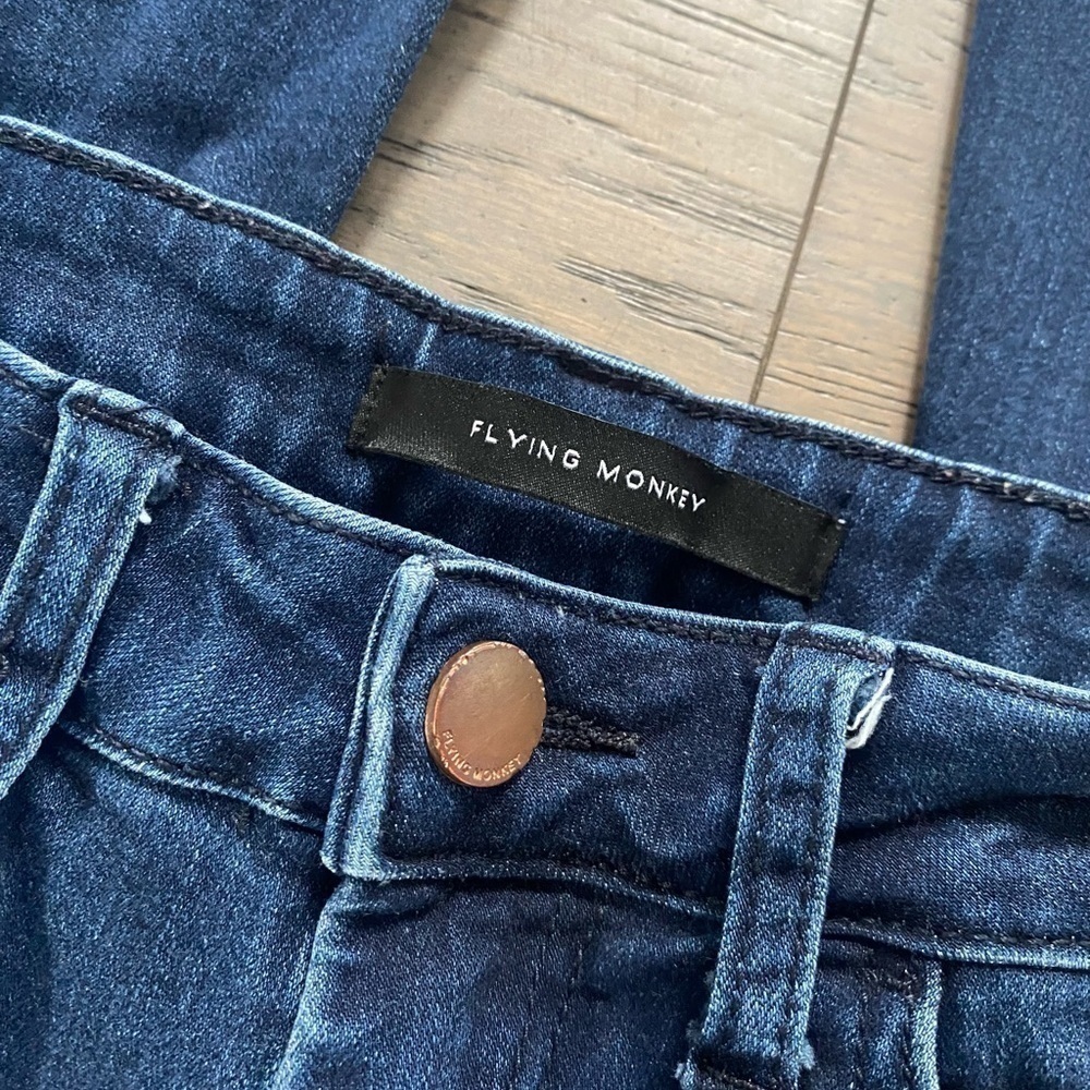 Flying Monkey High Rise Super Flare Jeans - Picture 9 of 10